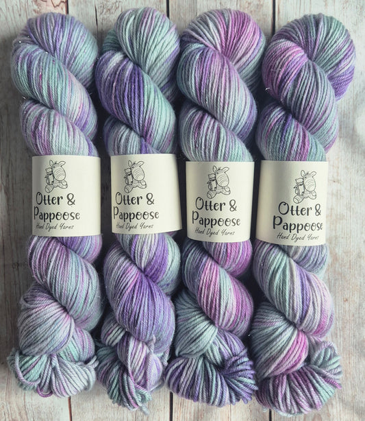 Otter's Daydream - Hand dyed yarn - 4ply, DK Sparkle