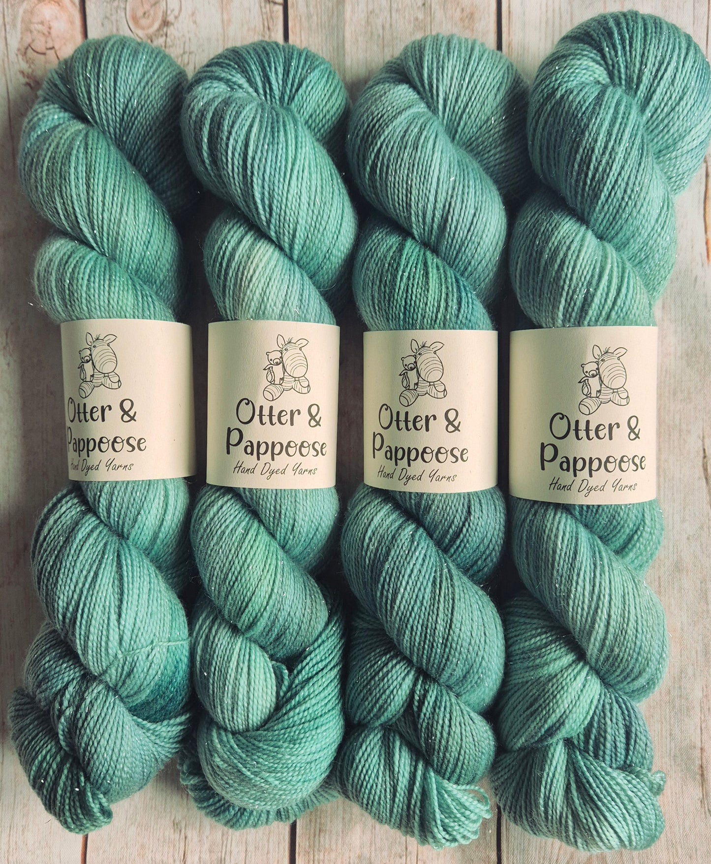 Enchanted Grove - Hand dyed yarn - 4ply Sparkle