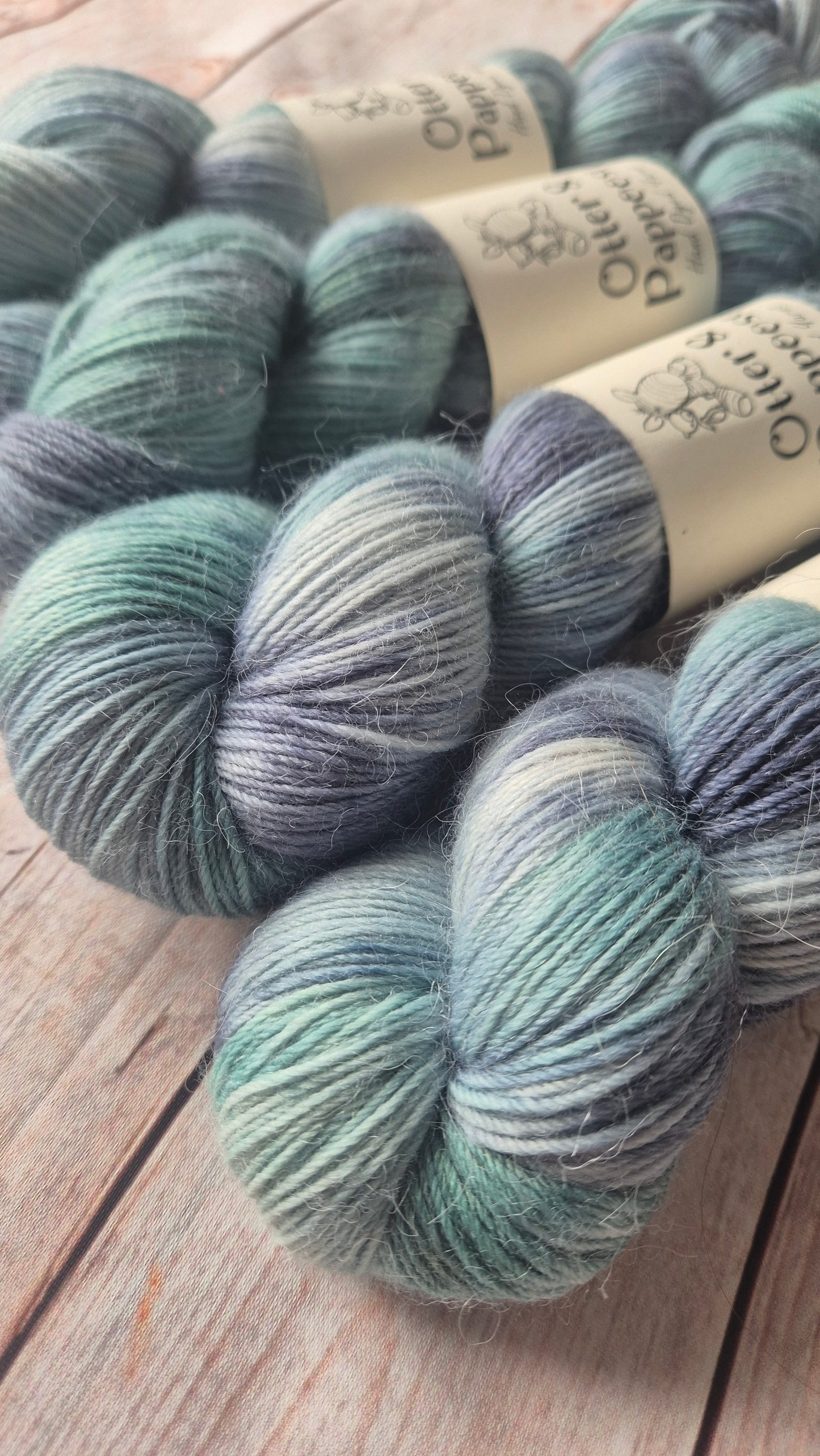 Rainy Day - Hand dyed yarn - 4ply & DK Merino nylon, 4ply & DK Donegal Nep/Merino, 4ply & DK Sparkle