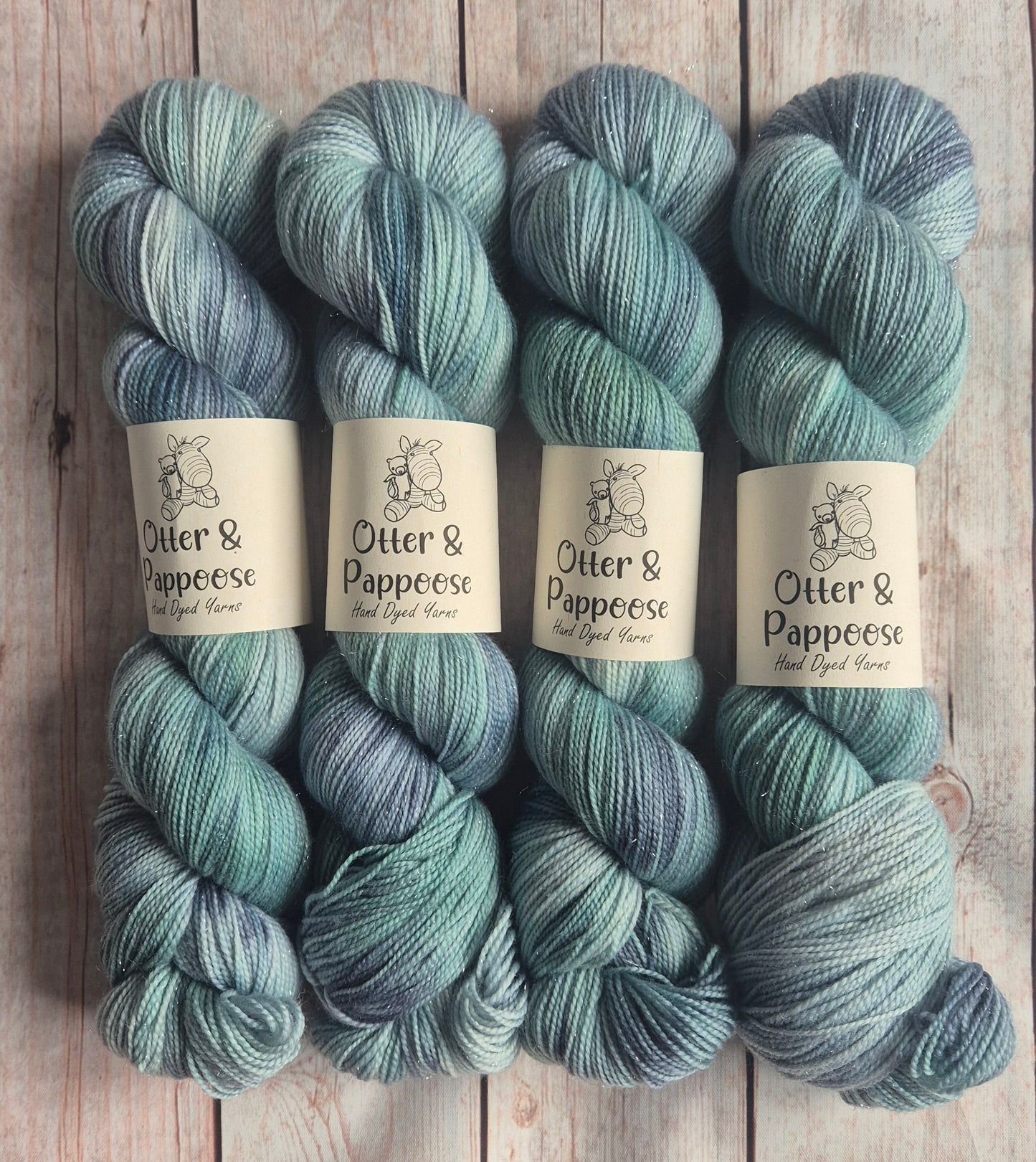 Rainy Day - Hand dyed yarn - 4ply & DK Merino nylon, 4ply & DK Donegal Nep/Merino, 4ply & DK Sparkle