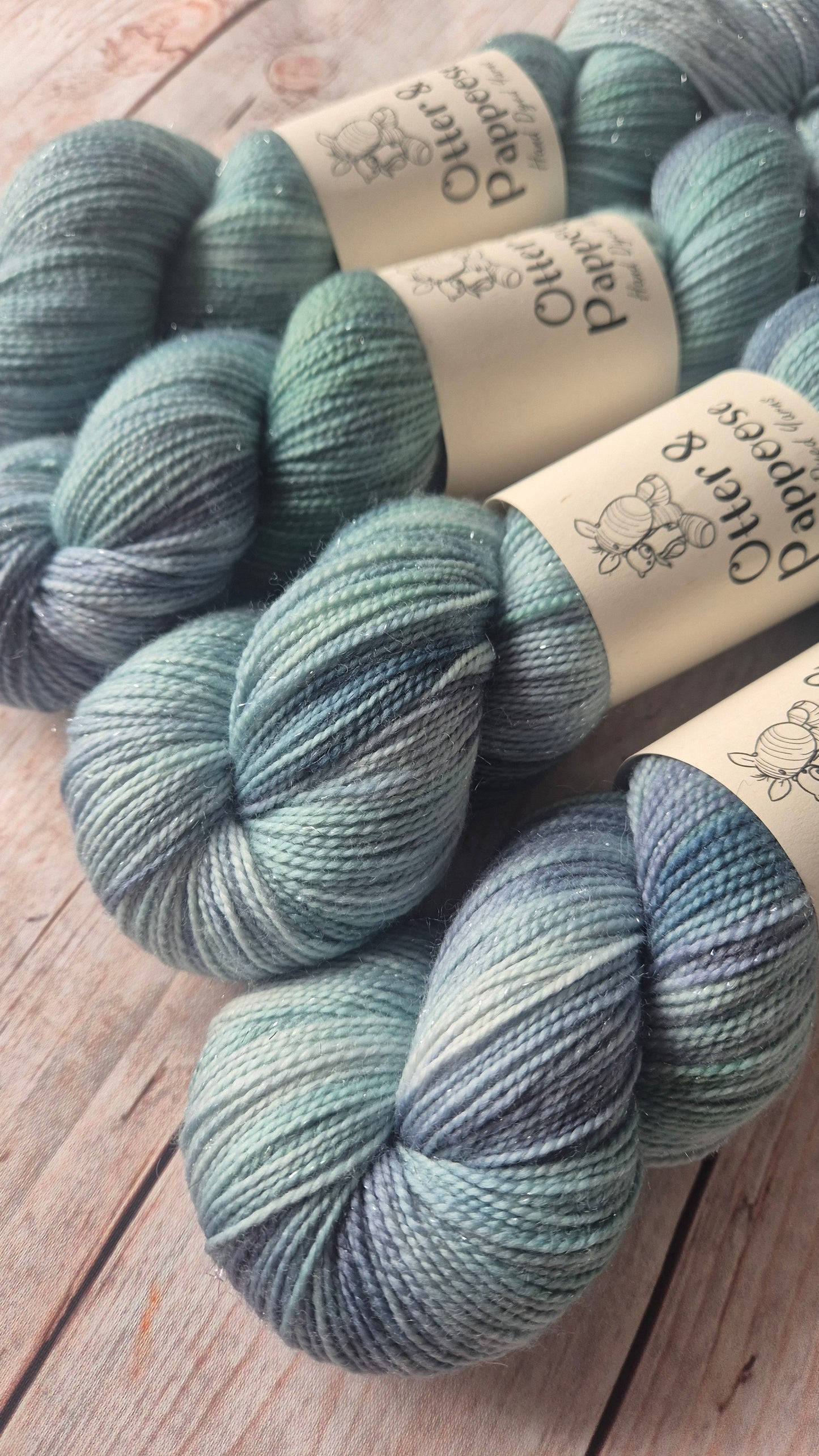 Rainy Day - Hand dyed yarn - 4ply & DK Merino nylon, 4ply & DK Donegal Nep/Merino, 4ply & DK Sparkle