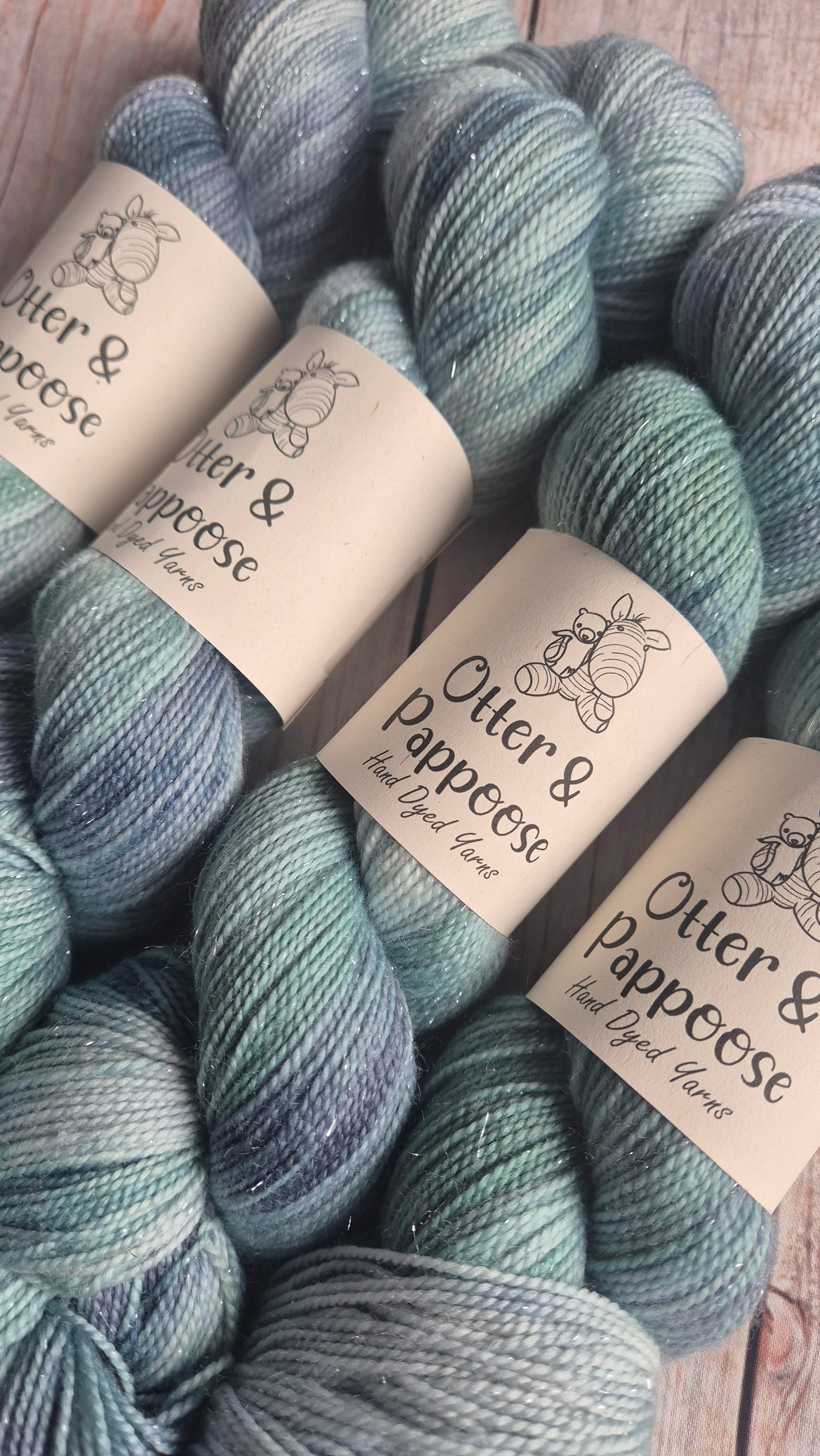 Rainy Day - Hand dyed yarn - 4ply & DK Merino nylon, 4ply & DK Donegal Nep/Merino, 4ply & DK Sparkle
