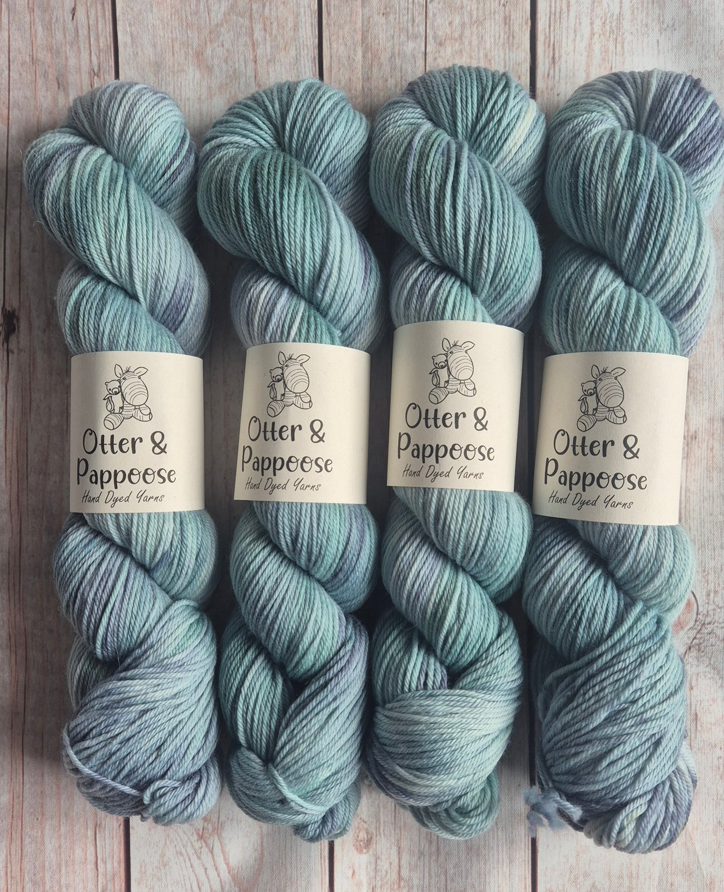 Rainy Day - Hand dyed yarn - 4ply & DK Merino nylon, 4ply & DK Donegal Nep/Merino, 4ply & DK Sparkle