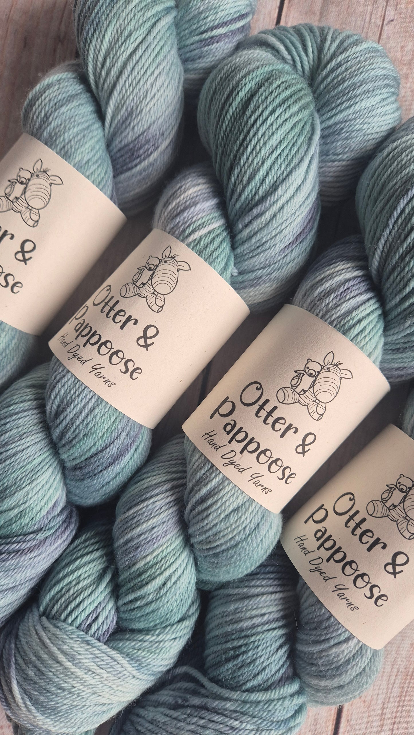Rainy Day - Hand dyed yarn - 4ply & DK Merino nylon, 4ply & DK Donegal Nep/Merino, 4ply & DK Sparkle