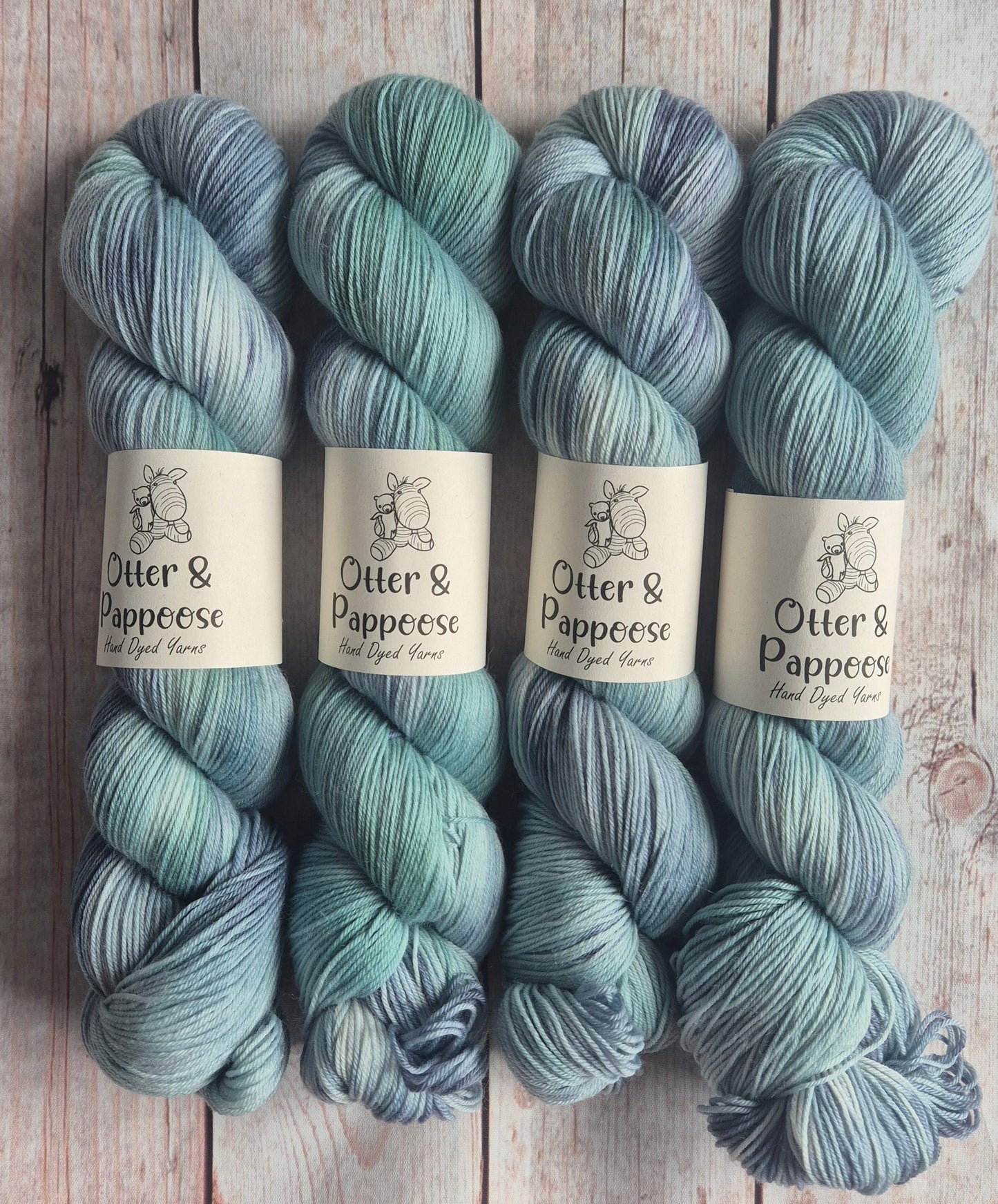 Rainy Day - Hand dyed yarn - 4ply & DK Merino nylon, 4ply & DK Donegal Nep/Merino, 4ply & DK Sparkle