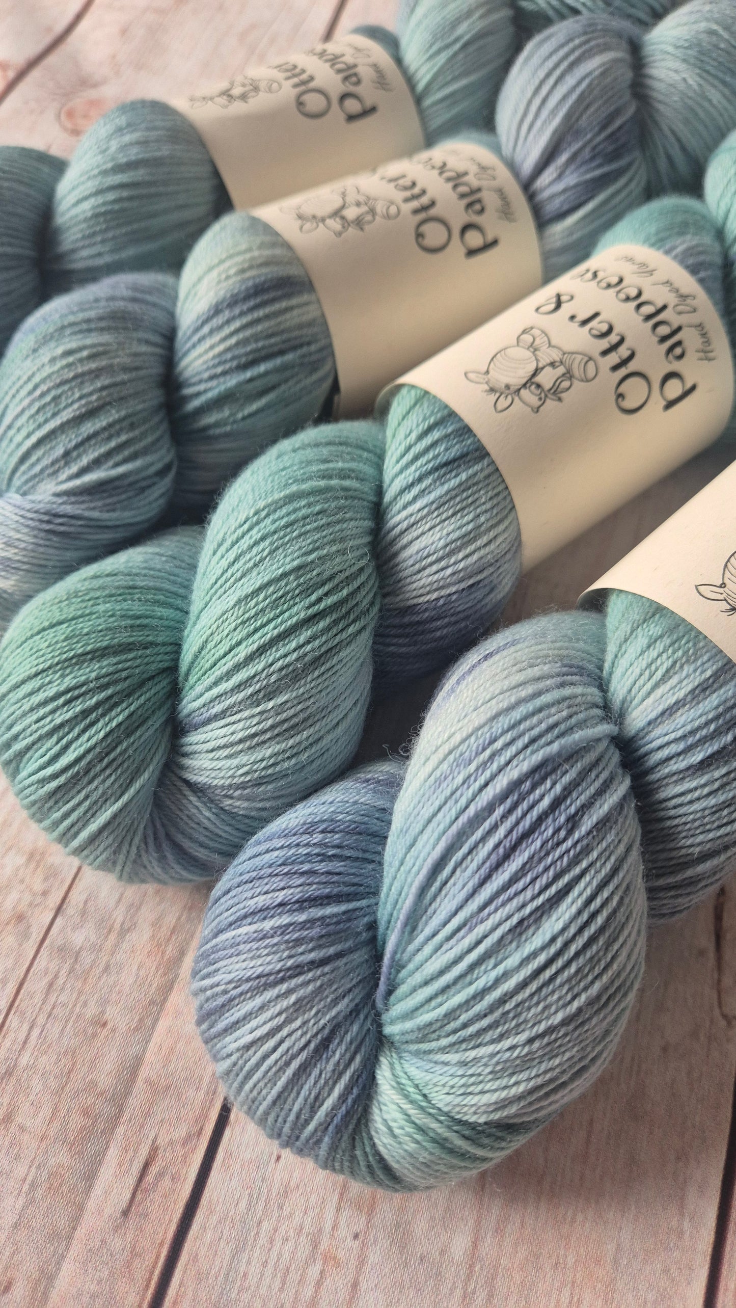 Rainy Day - Hand dyed yarn - 4ply & DK Merino nylon, 4ply & DK Donegal Nep/Merino, 4ply & DK Sparkle