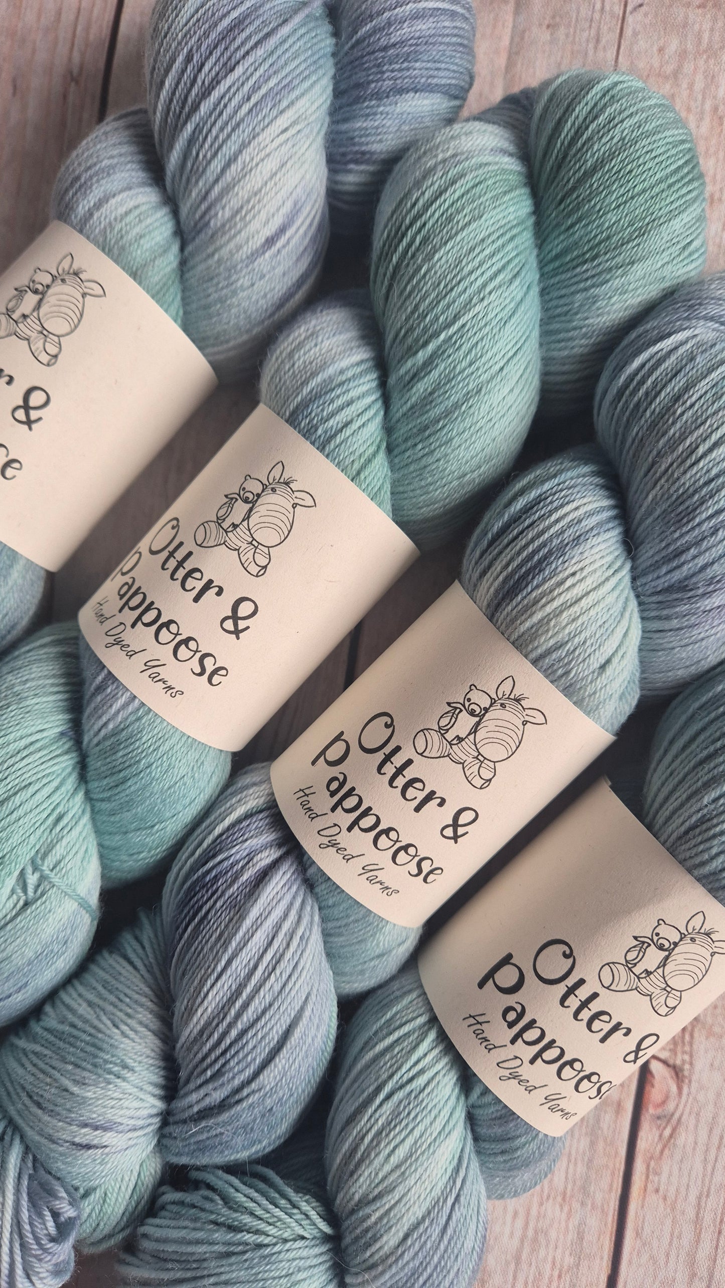 Rainy Day - Hand dyed yarn - 4ply & DK Merino nylon, 4ply & DK Donegal Nep/Merino, 4ply & DK Sparkle