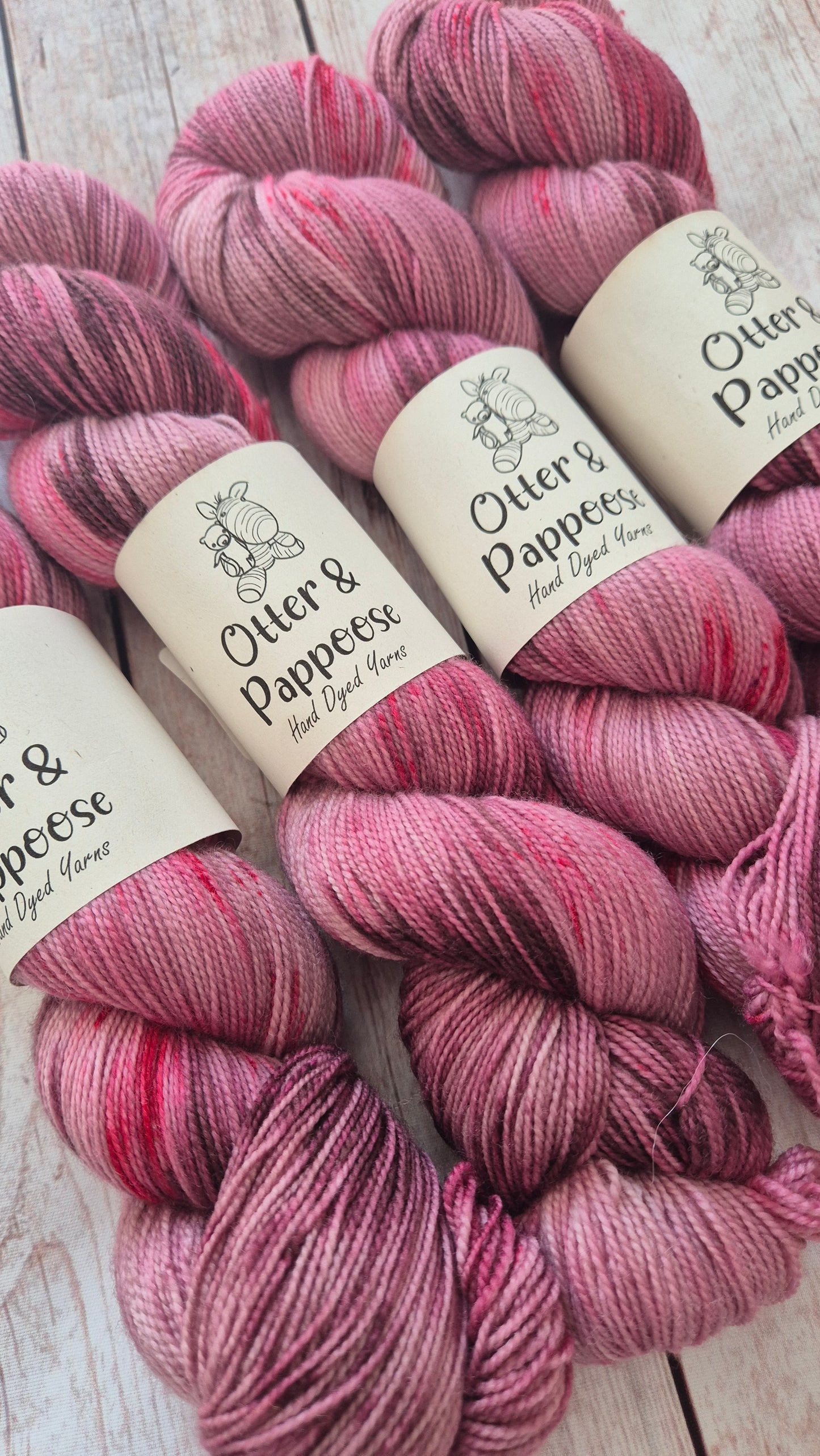 Pinky Promise - Hand dyed yarn - Sock High Twist Merino nylon