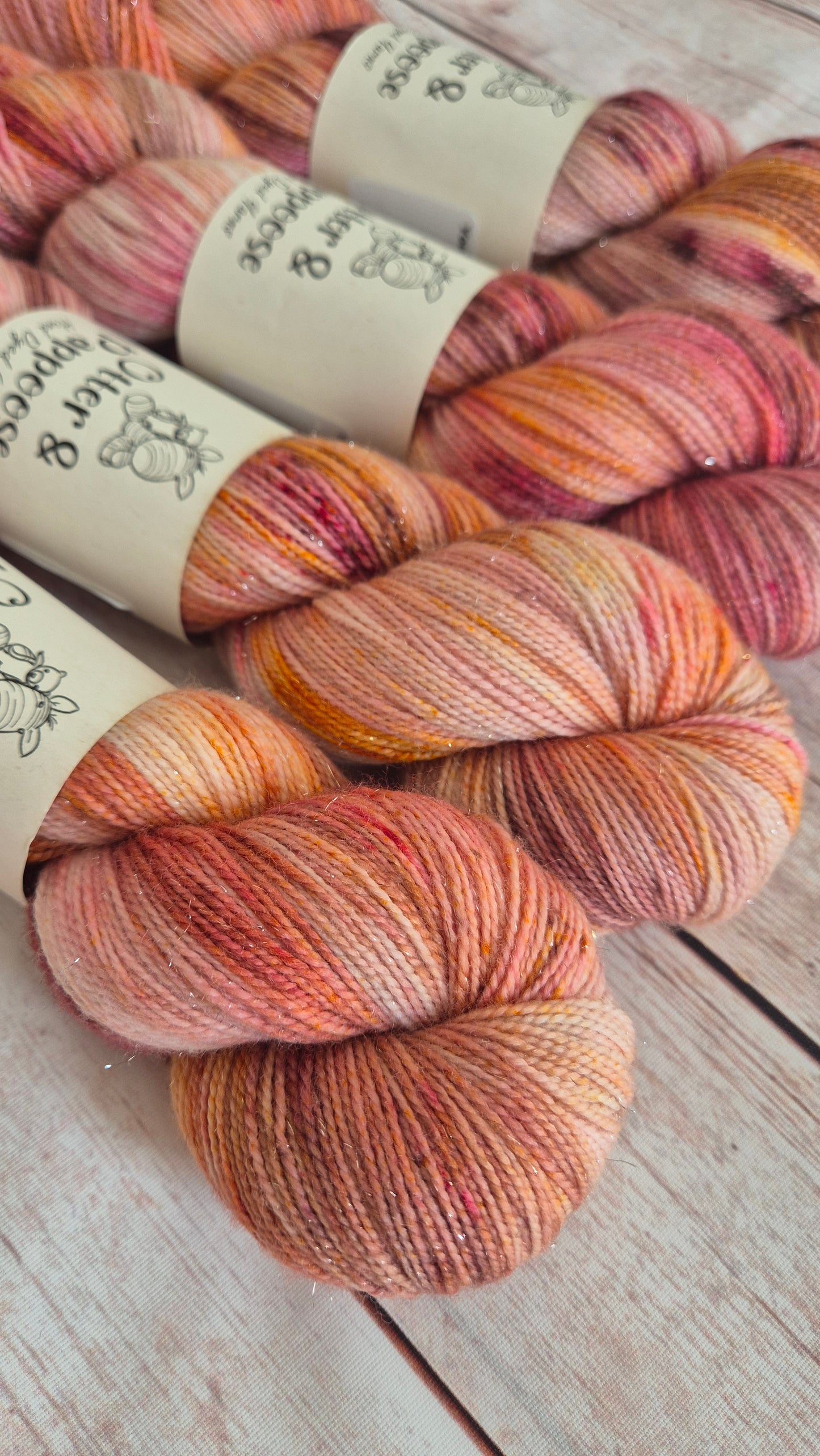 You Were Right There All Along - Hand dyed yarn - 4ply Merino nylon, 4ply Sparkle