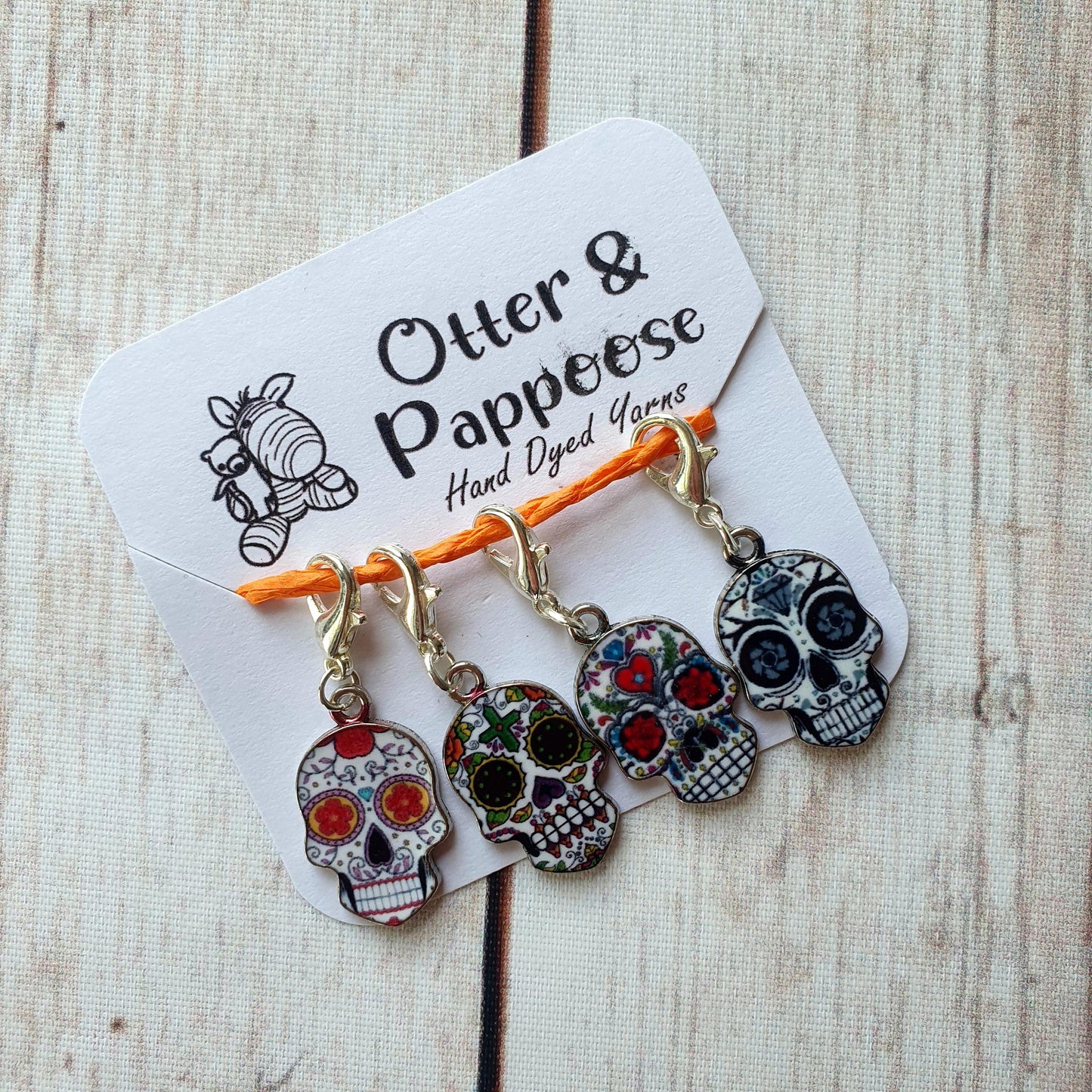 Skull (metal) Stitch Markers / Progress Keepers