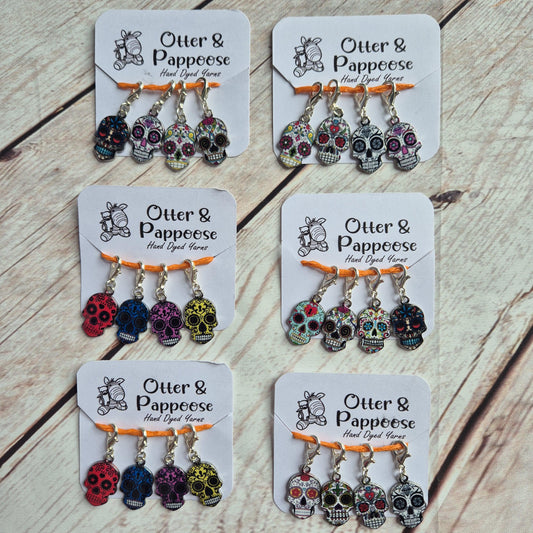 Skull (metal) Stitch Markers / Progress Keepers