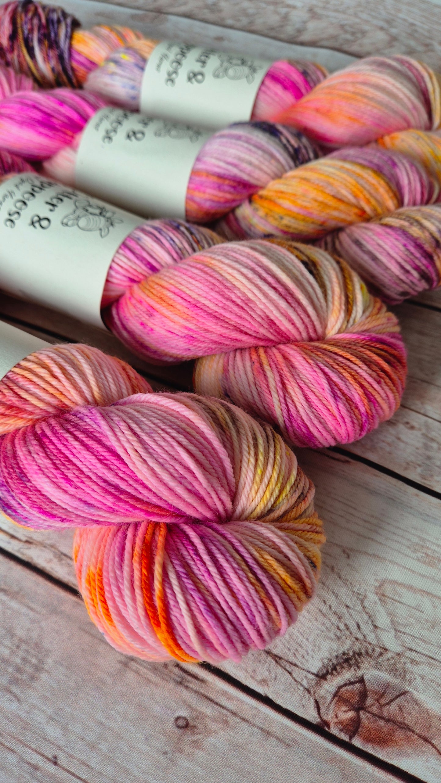 The Floor Is Lava - Hand dyed yarn - Sock High Twist Merino nylon