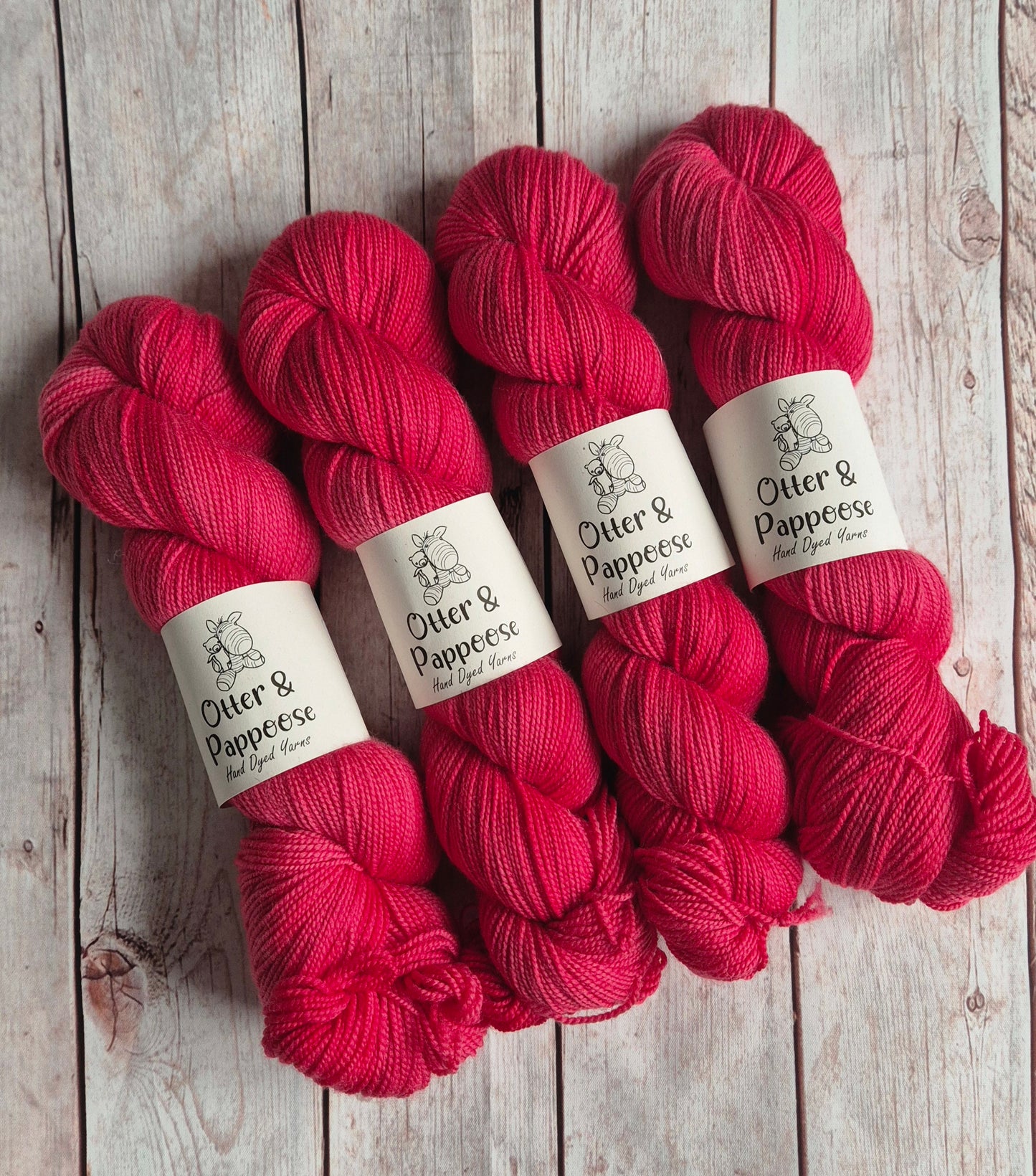 Merry Berry - Hand dyed yarn - Sock, High Twist, Merino nylon