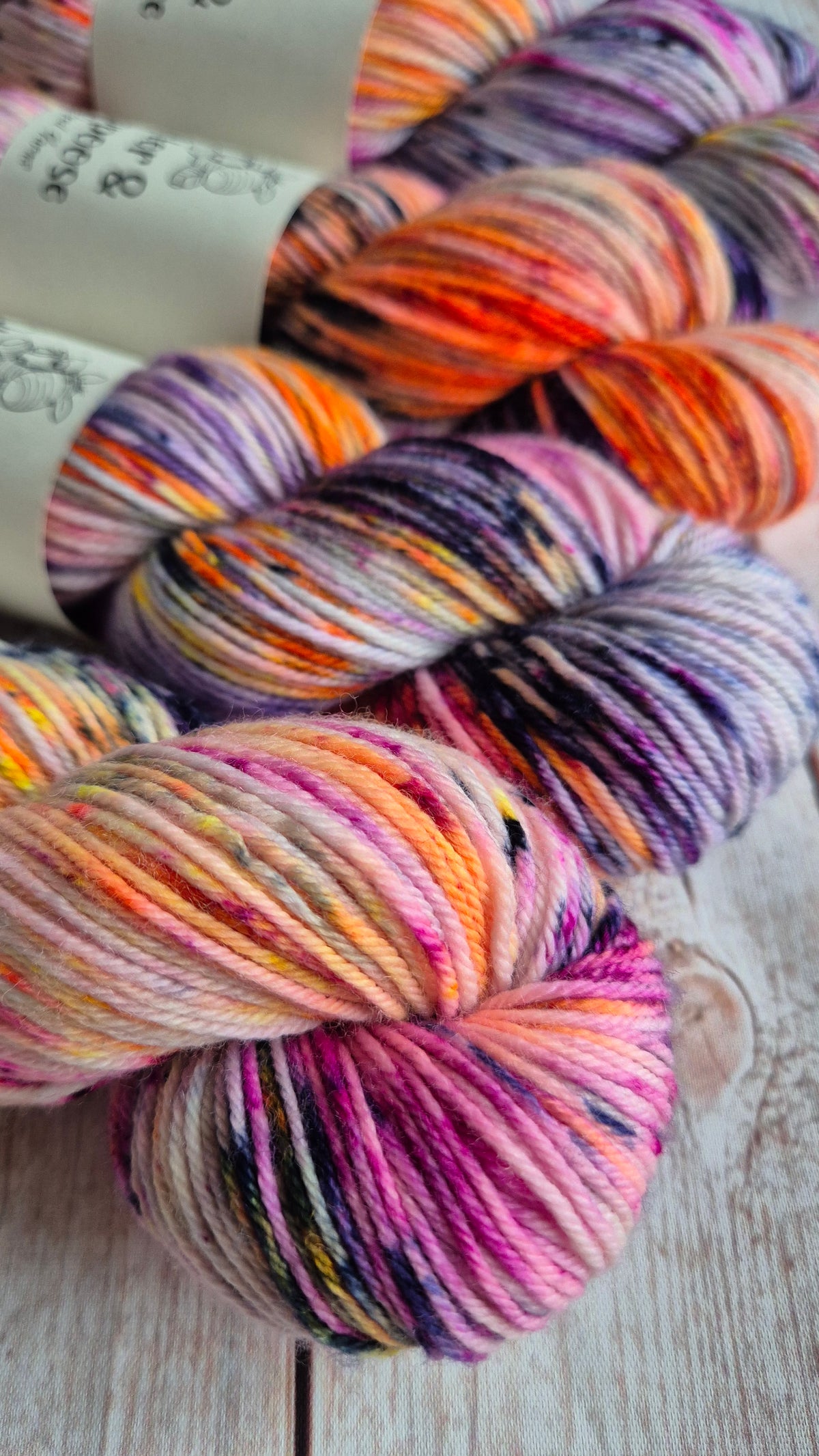 Dreaming of Glasto - Hand dyed yarn - 4ply Sparkle, DK