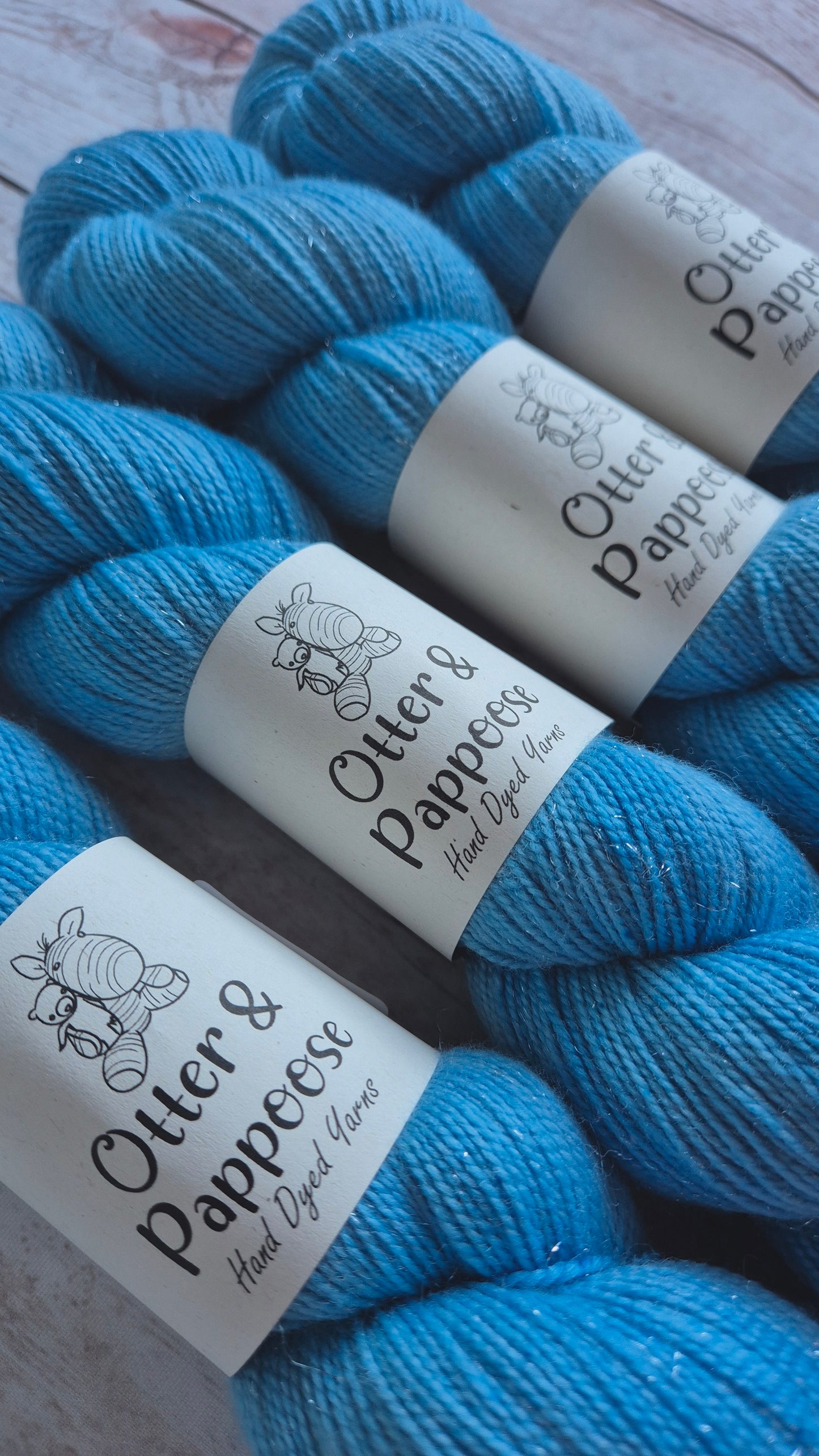 Love In A Mist - Hand dyed yarn - 4ply Sparkle
