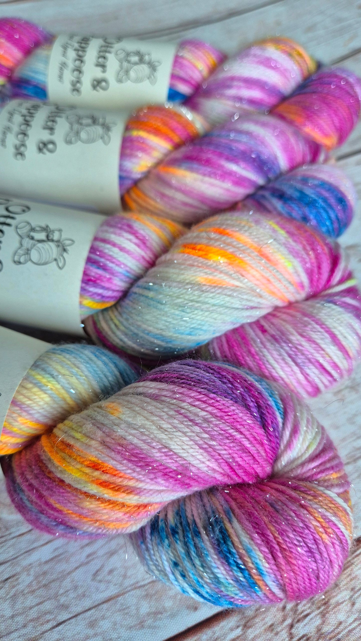 Daydreamer - Hand dyed yarn - DK Sparkle