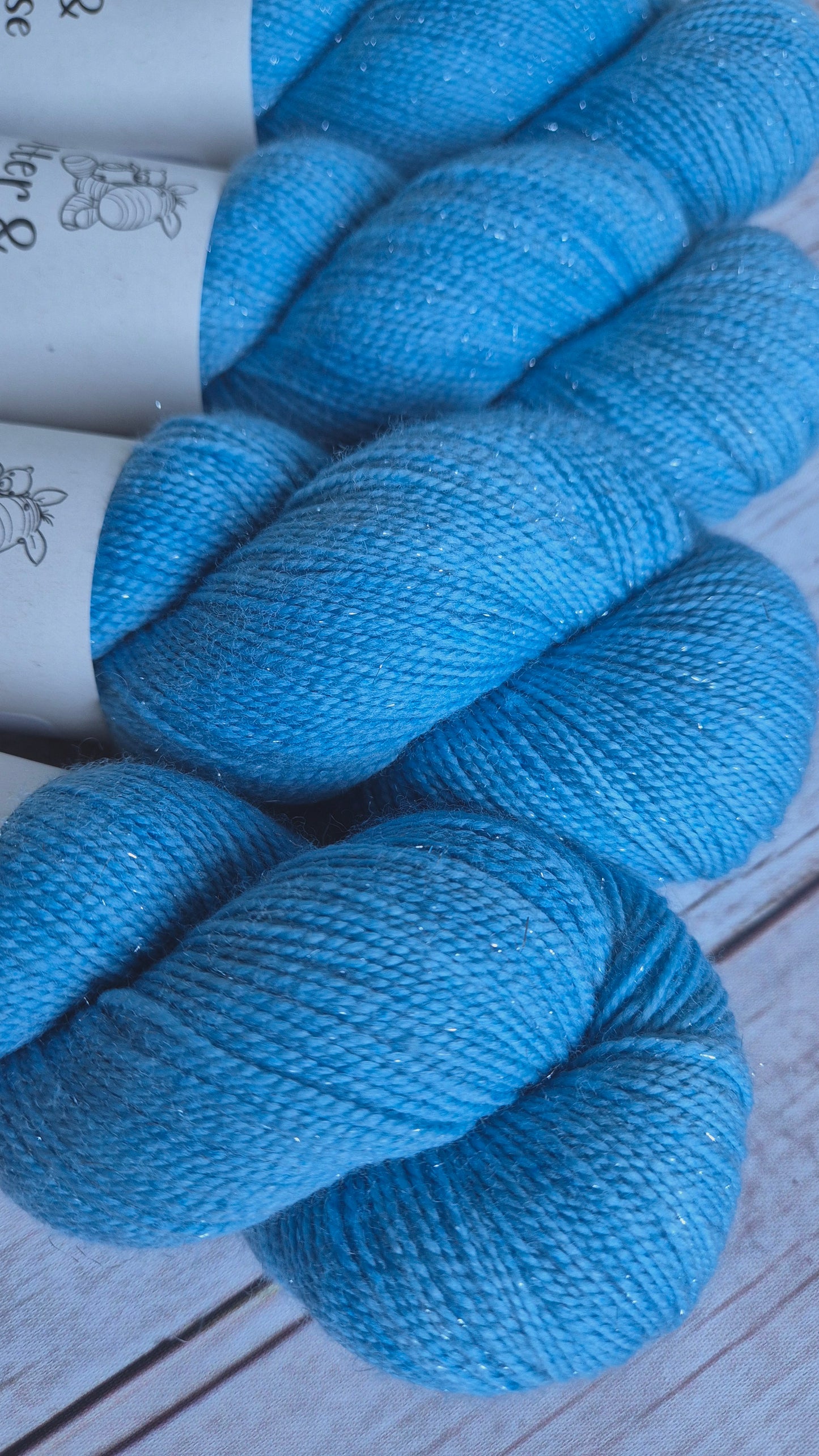 Love In A Mist - Hand dyed yarn - 4ply Sparkle