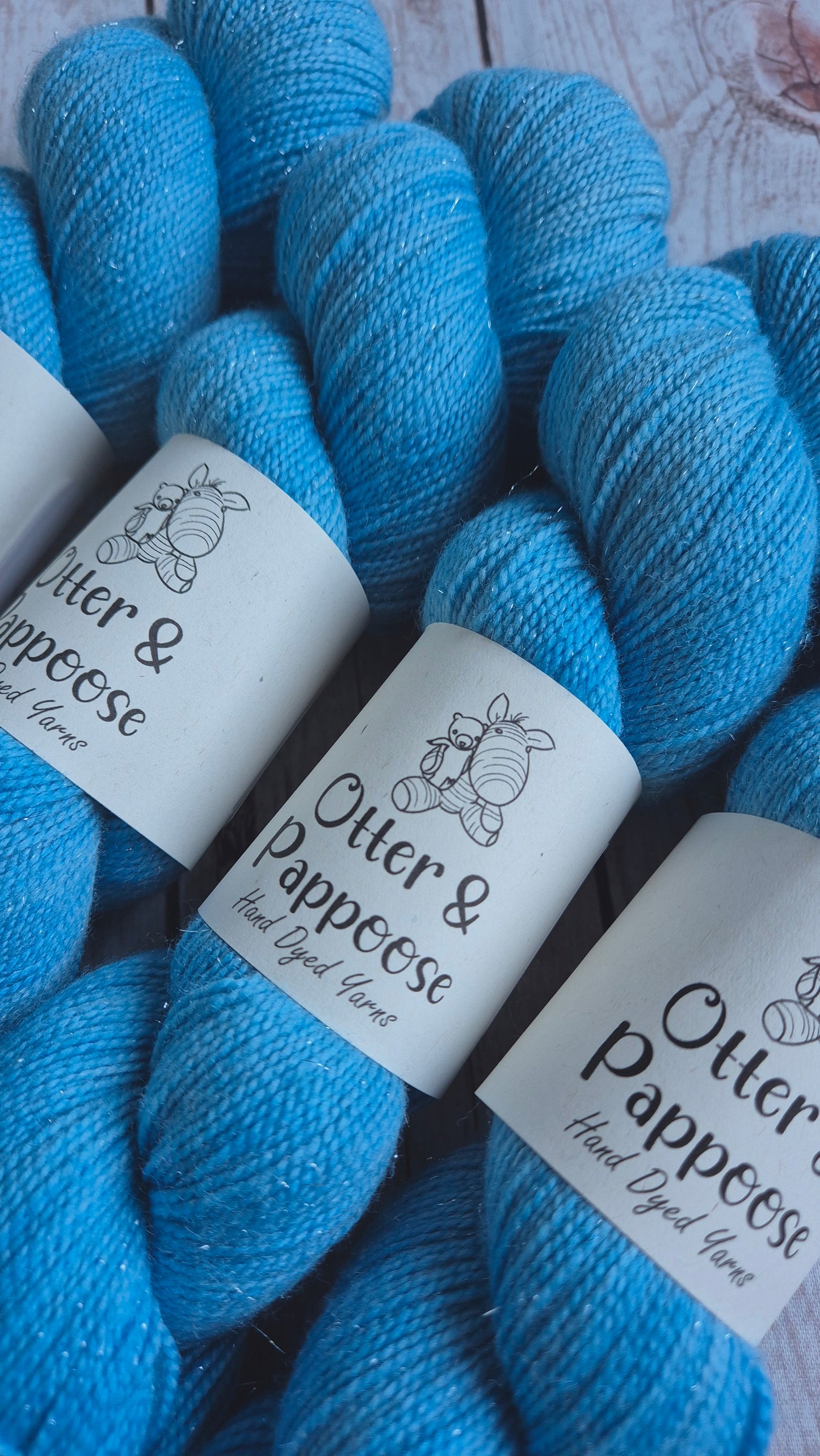 Love In A Mist - Hand dyed yarn - 4ply Sparkle