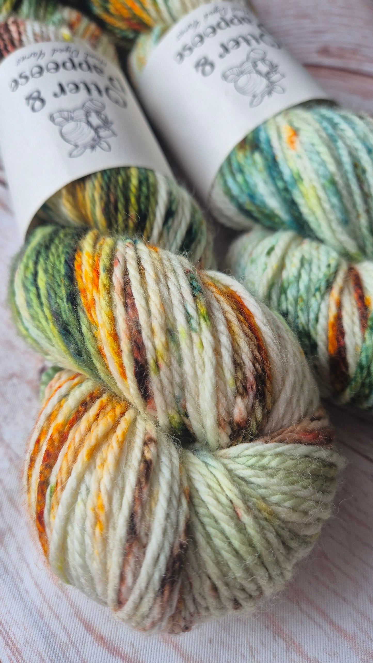Alpine - Hand dyed yarn - 4ply & DK Merino nylon, DK Sparkle, Aran