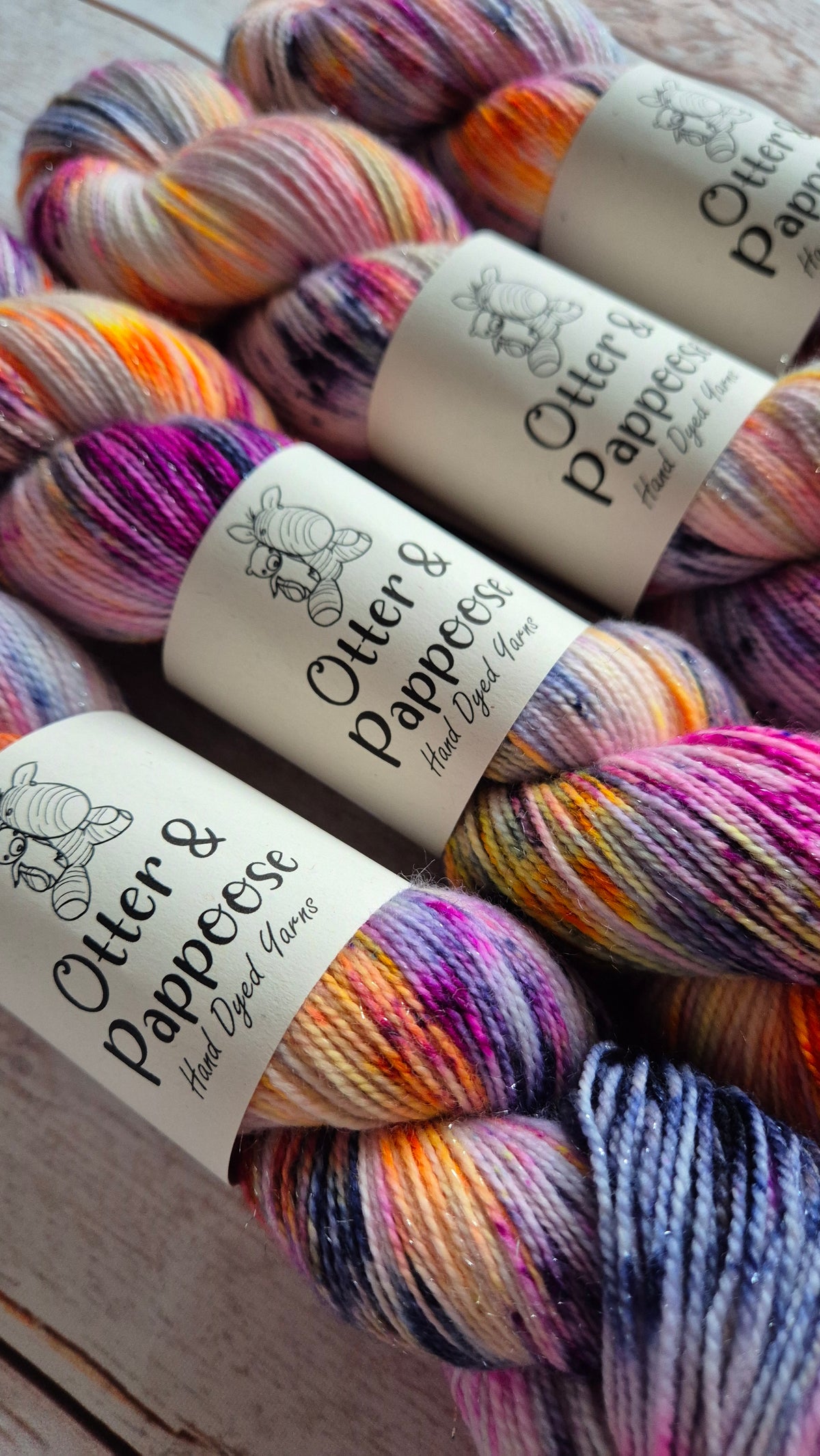 Dreaming of Glasto - Hand dyed yarn - 4ply Sparkle, DK